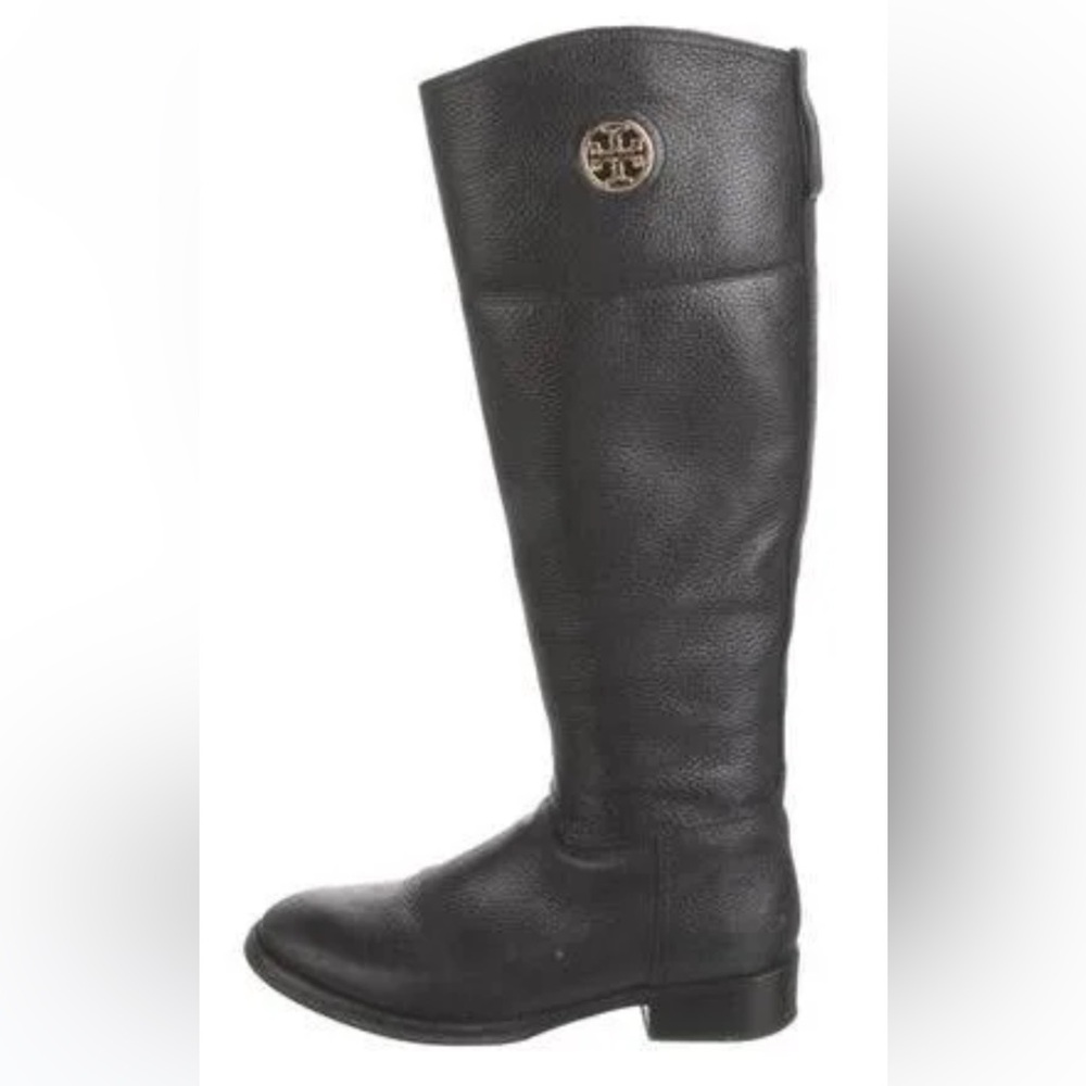 Tory Burch black tall riding boots size 8.5, excellent condition - Picture 2 of 7